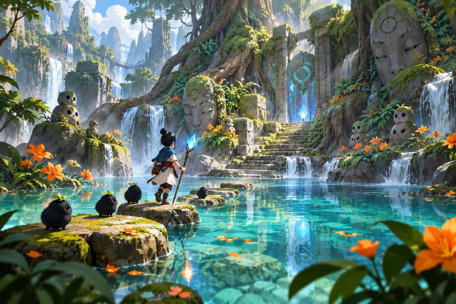Original illustration for Kena: Bridge of Spirits